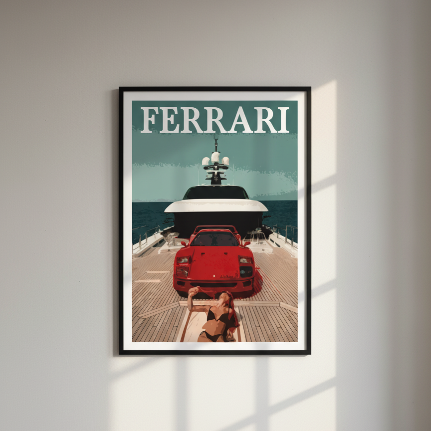 Ferrari f40 poster - Virgil