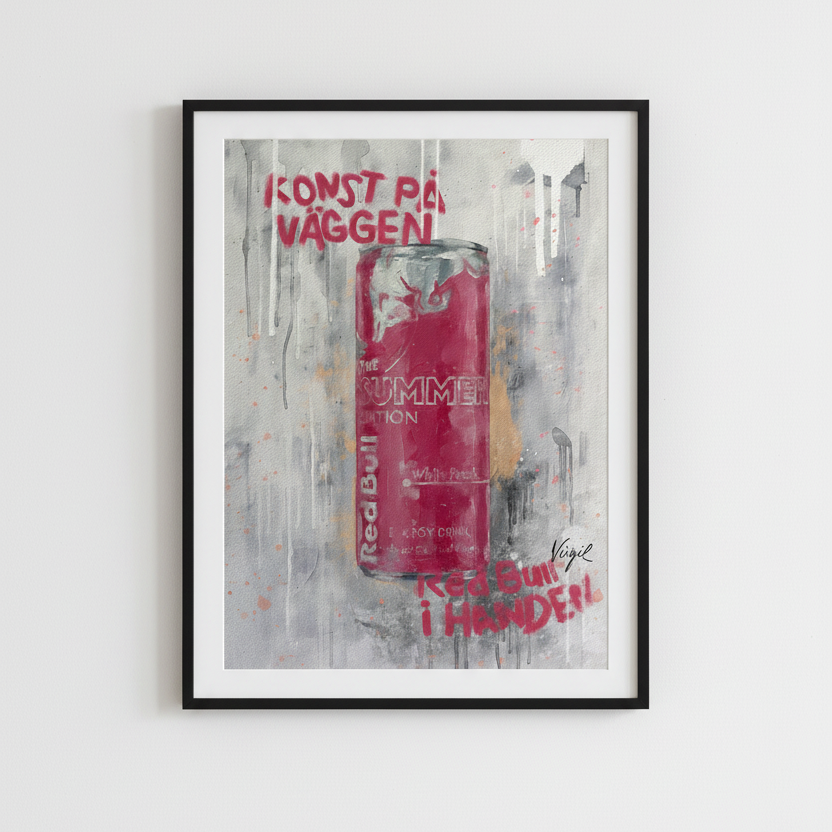 red bull white peache-poster