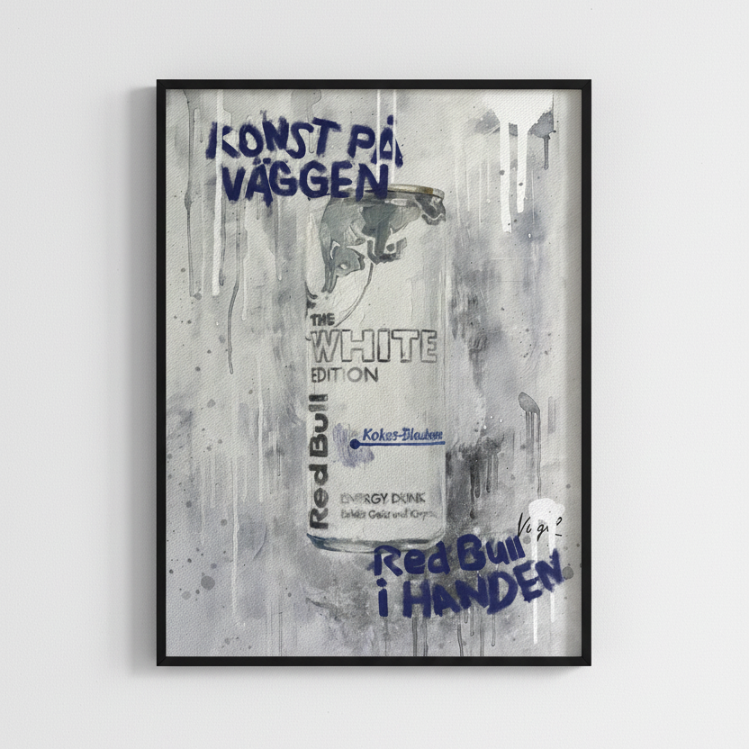 Red Bull Kokos blåbär-poster