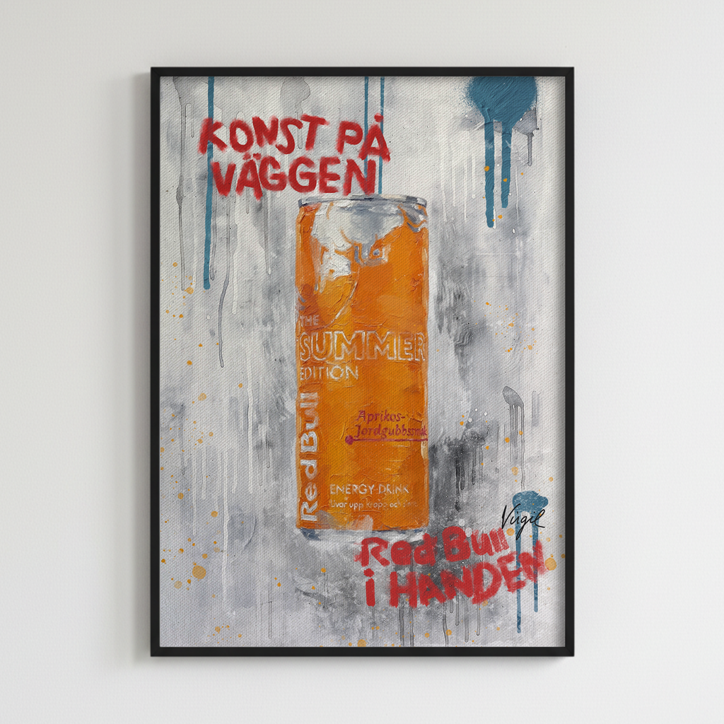 Red Bull Aprikos Jordgubbr-poster