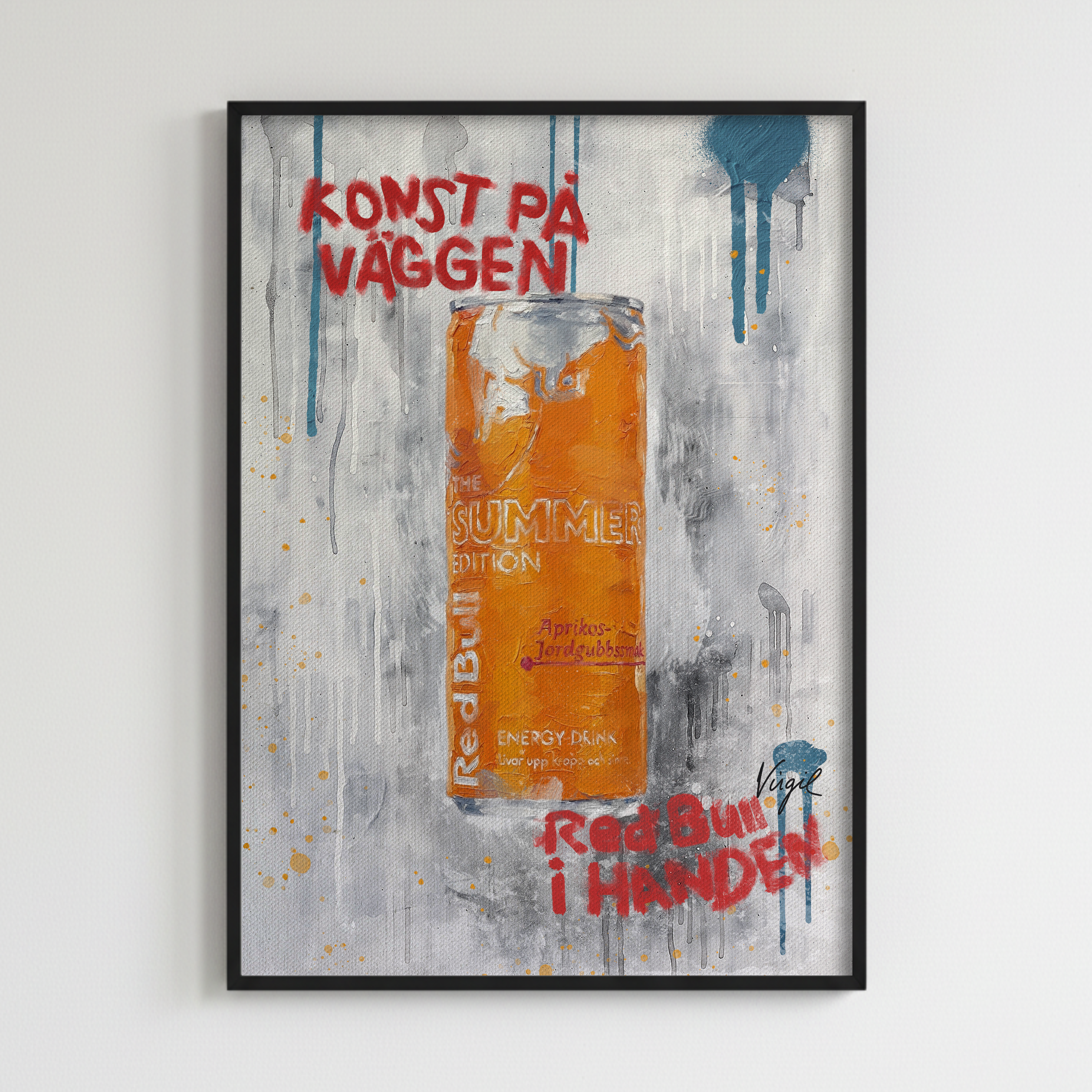 Red Bull Aprikos Jordgubbr-poster