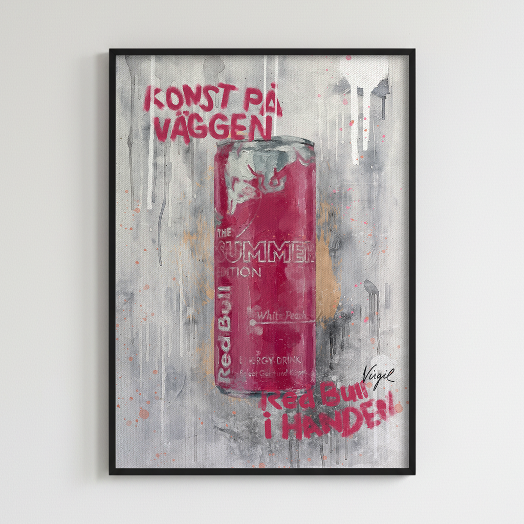 red bull white peache-poster